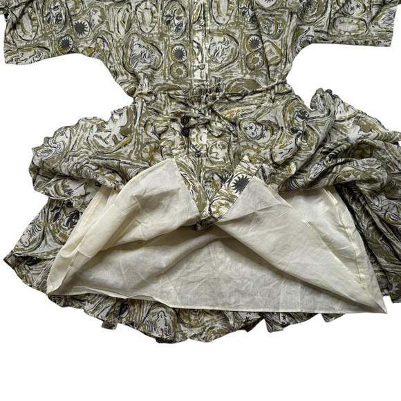 Zara Patterned Shirt Dress Sz S NWT - Picture 5 of 9